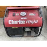 A CLARKE POWER PETROL GENERATOR