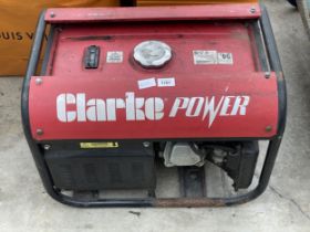 A CLARKE POWER PETROL GENERATOR