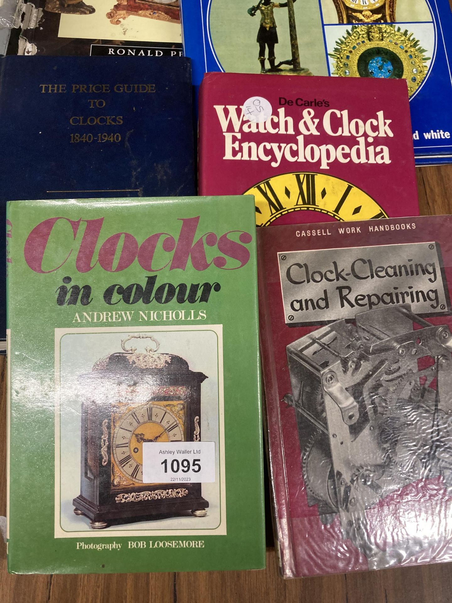 SIX VINTAGE BOOKS ABOUT CLOCKS AND WATCHES - Image 2 of 3