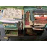 A COLLECTION OF VINTAGE BOOKS TO INCLUDE CLOTH BOUND EXAMPLES , CHESHIRE VILLAGE MEMORIES ETC