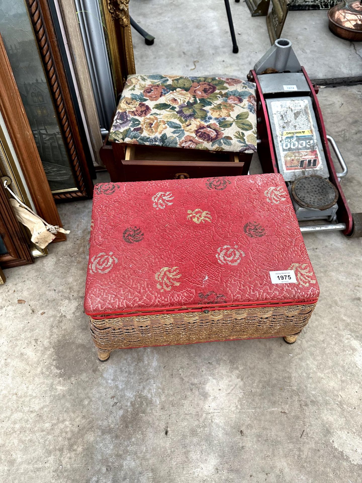 TWO SEWING BOXES AND AN ASSORTMENT OF SEWING ITEMS INCLUDED