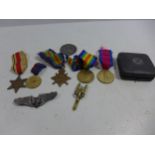 A COLLECTION OF WORLD WAR I AND LATER MEDALS, 1914-15 STAR AWARDED TO 3-6477 PRIVATE J MCROBBIE OF