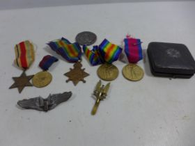 A COLLECTION OF WORLD WAR I AND LATER MEDALS, 1914-15 STAR AWARDED TO 3-6477 PRIVATE J MCROBBIE OF
