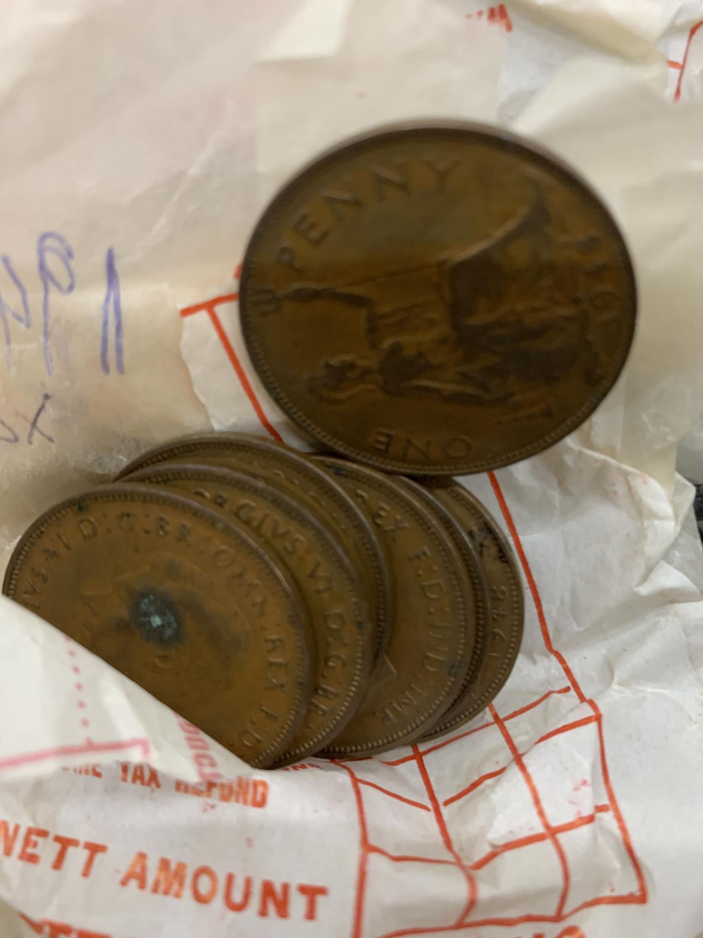 A LARGE QUANTITY OF PRE-DECIMAL COINS TO INCLUDE PENNIES AND HA'PENNIES - Image 5 of 5