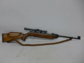 A HW 35K .177 CALIBRE AIR RIFLE, 41CM BARREL, SERIAL NUMBER 2387683, FITTED HUNTASCOPE PARKER HALE