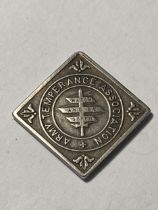 A SILVER ARMY TEMPERANCE ASSOCIATION INDIA MEDAL