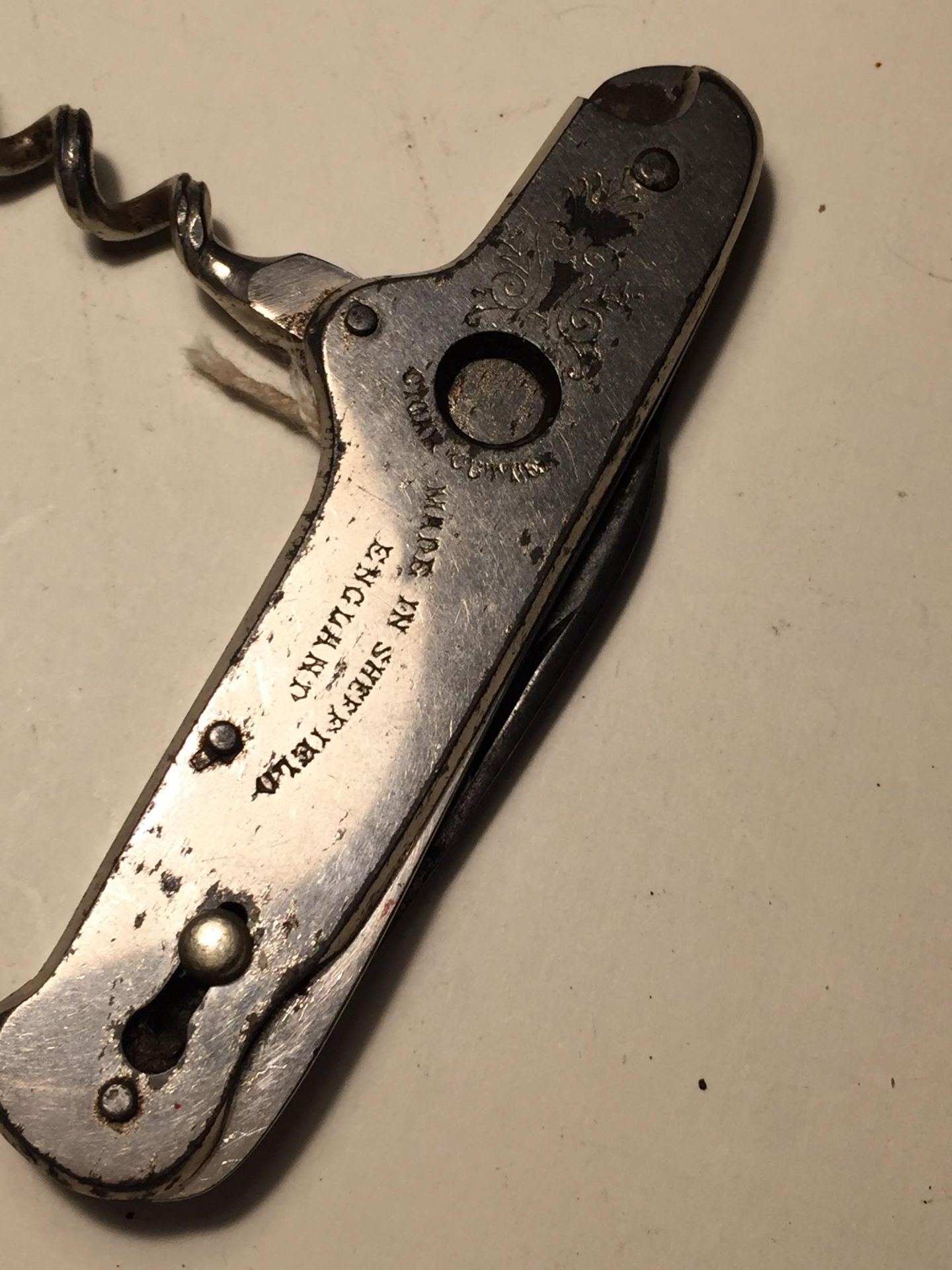 A MARKED SHEFFIELD PEN KNIFE WITH CIGAR CUTTER - Image 2 of 4
