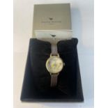 AN AS NEW AND BOXED OLIVIA BURTON BUTTERFLY WATCH SEEN WORKING BUT NO WARRANTY
