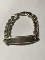 A HEAVY 925 SILVER I.D BRACELET