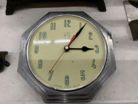 A 1997 ART DECO STYLE 'BLISS' WALL CLOCK