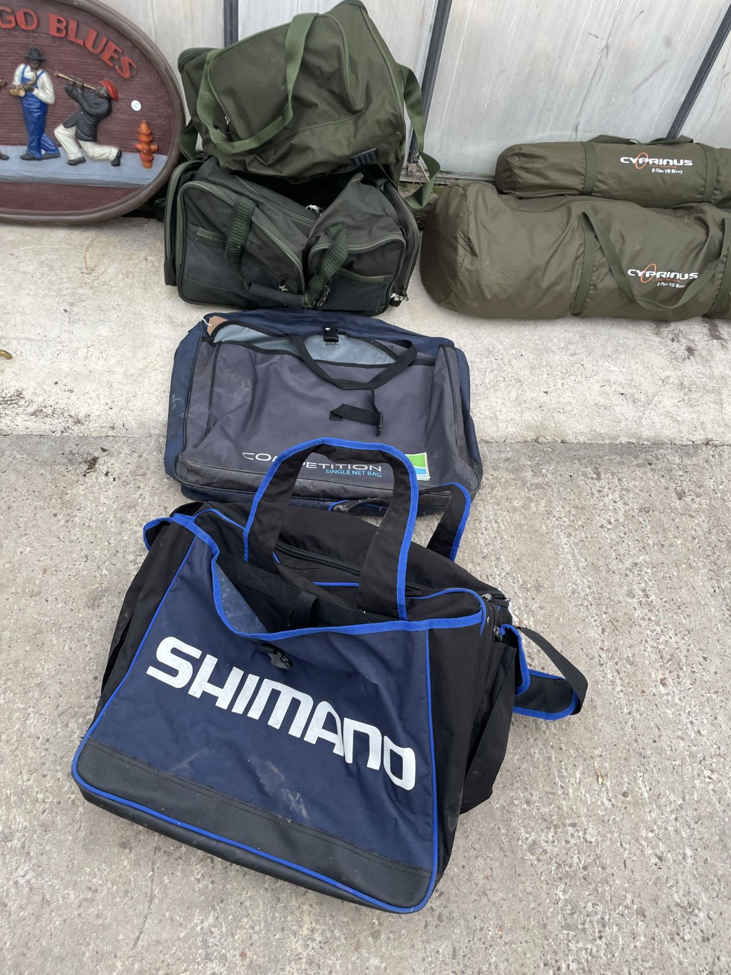 AN ASSORTMENT OF RUCKSACKS AND TACKLE BAGS