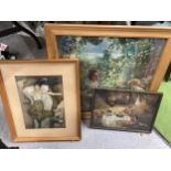 A GROUP OF THREE FRAMED PRINTS