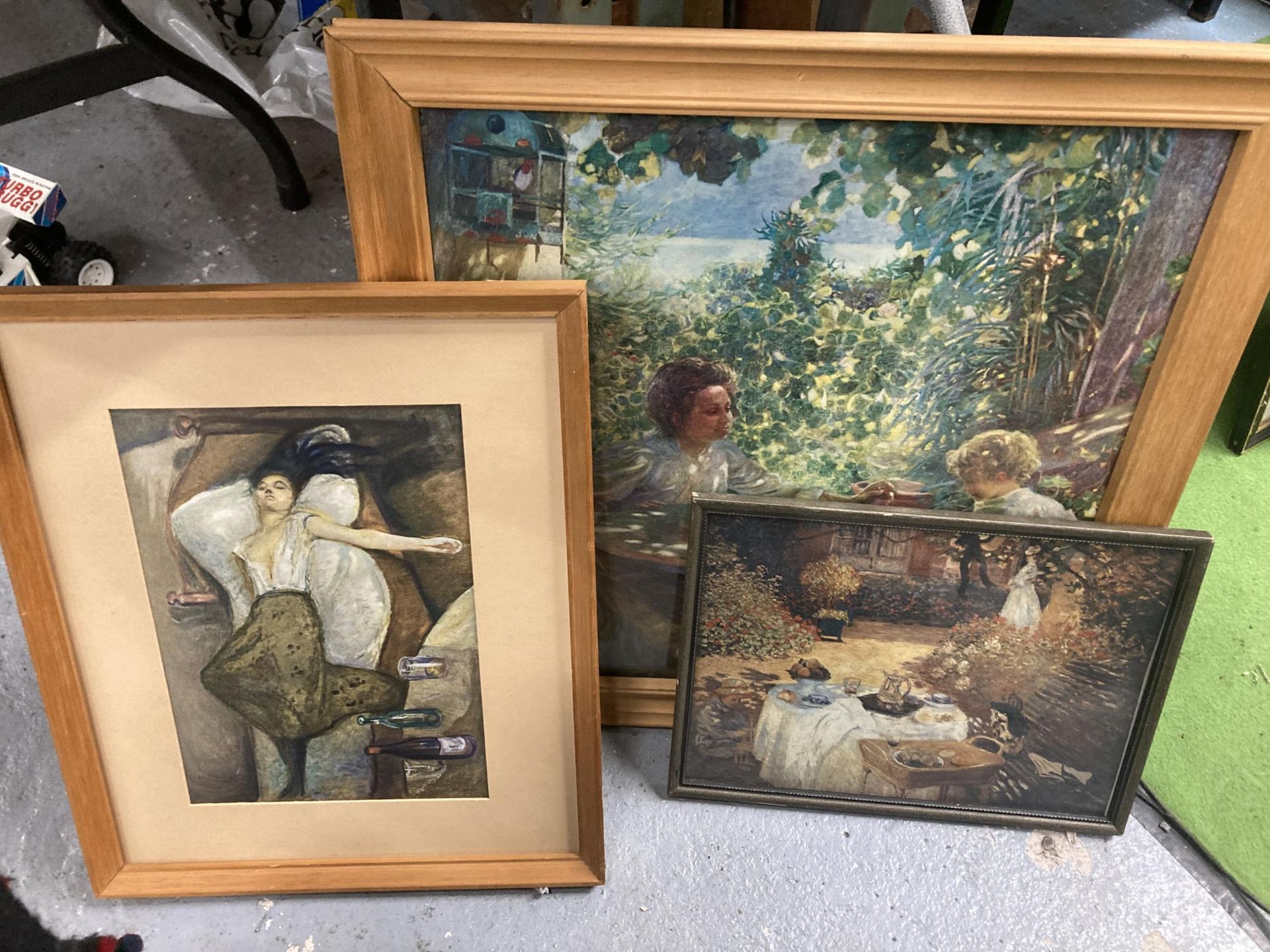 A GROUP OF THREE FRAMED PRINTS