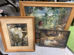 A GROUP OF THREE FRAMED PRINTS