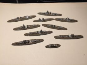 TEN LEAD BATTLE SHIPS