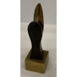 A BRONZE RUSSIAN SCULPTURE, INDISTINCTLY SIGNED AND NUMBERED