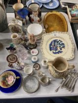 A LARGE QUANTITY OF CERAMICS AND CHINA TO INCLUDE AYNSLEY AND ROYAL ALBERT CUP AND SAUCER, MASON'S