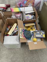 AN ASSORTMENT OF AS NEW OLD SHOP STOCK TOYS AND GAMES