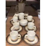 A RETRO IDEN POTTERY STONEWARE TEA SET