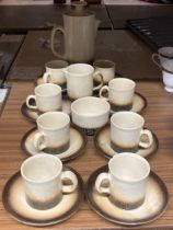 A RETRO IDEN POTTERY STONEWARE TEA SET