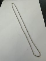 A 22" SILVER ROPE NECKLACE