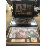 A GROUP OF FRAMED HORSE RACING LIMITED EDITION SIGNED PHOTOS, RUBY WALSH, AP MCCOY AND LESTER