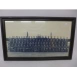 TWO FRAMED PHOTOGRAPHS OF WORLD WAR II, RAF PERSONEL IN FRONT OF BOMBERS, 40 X 60CM AND 34 X 60 CM
