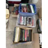 A LARGE QUANTITY OF ASSORTED BOOKS