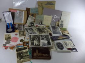 A LARGE COLLECTION OF POLISH WORLD WAR II AND LATER EPHEMERA, TO INCLUDE PHOTOS, BADGES, IDENTITY