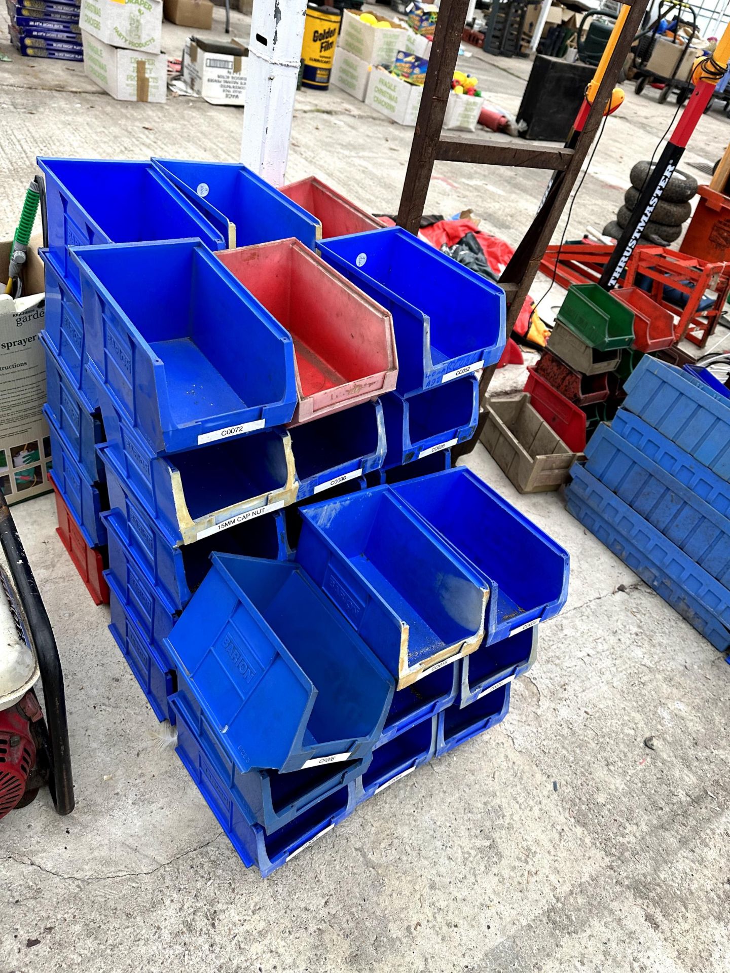 A LARGE QUANTITY OF PLASTIC STORAGE LIN BINS - Image 2 of 2