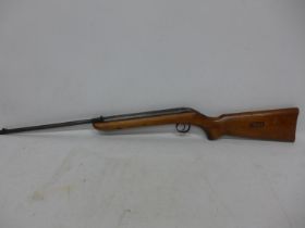 A B.S.A. .177 CALIBRE AIR RIFLE, 38CM BARREL, SERIAL NUMBER B31509, LENGTH 95CM