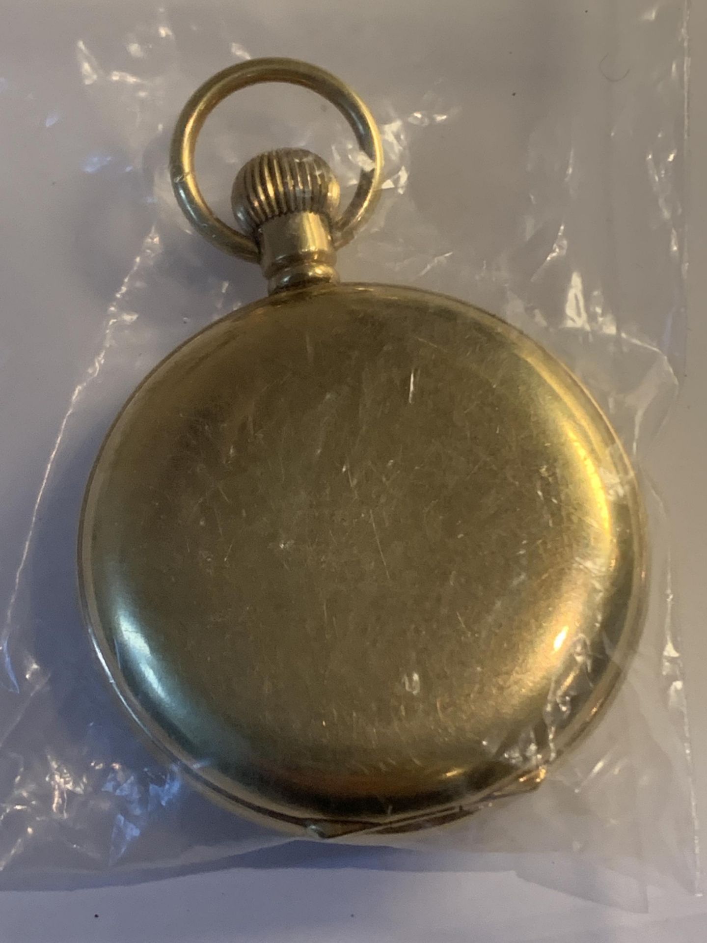 A GOLD PLATED VERTEX REVUE POCKET WATCH SEEN WORKING BUT NO WARRANTY - Image 3 of 3