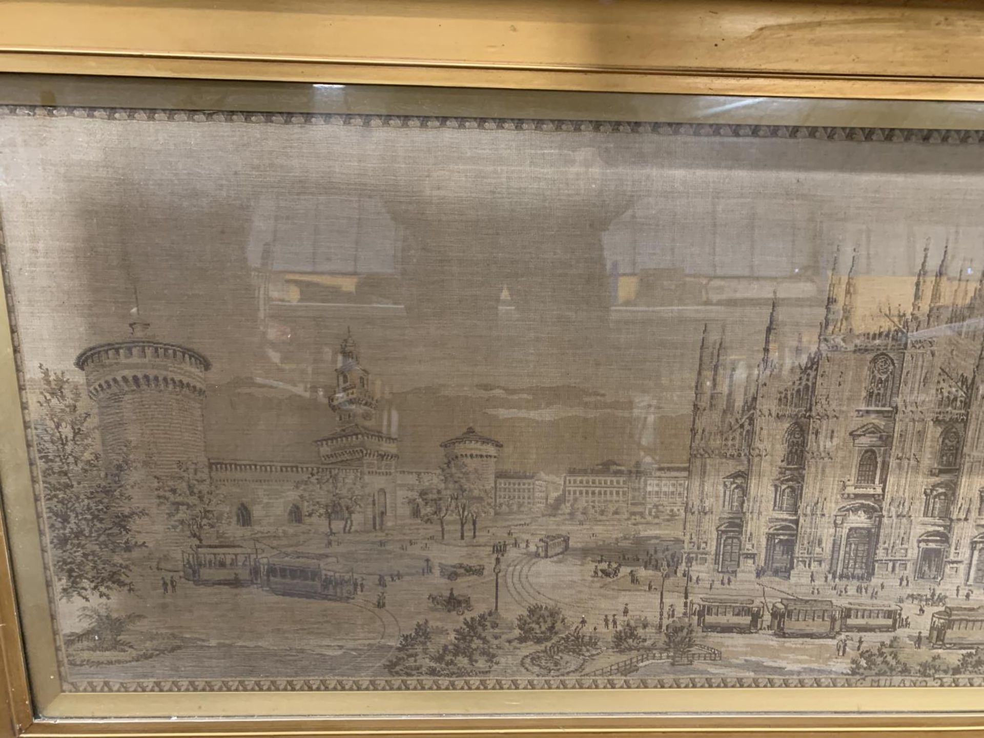 AN EXTRA LARGE TAPESTRY OF "C MILANO" - Image 4 of 4