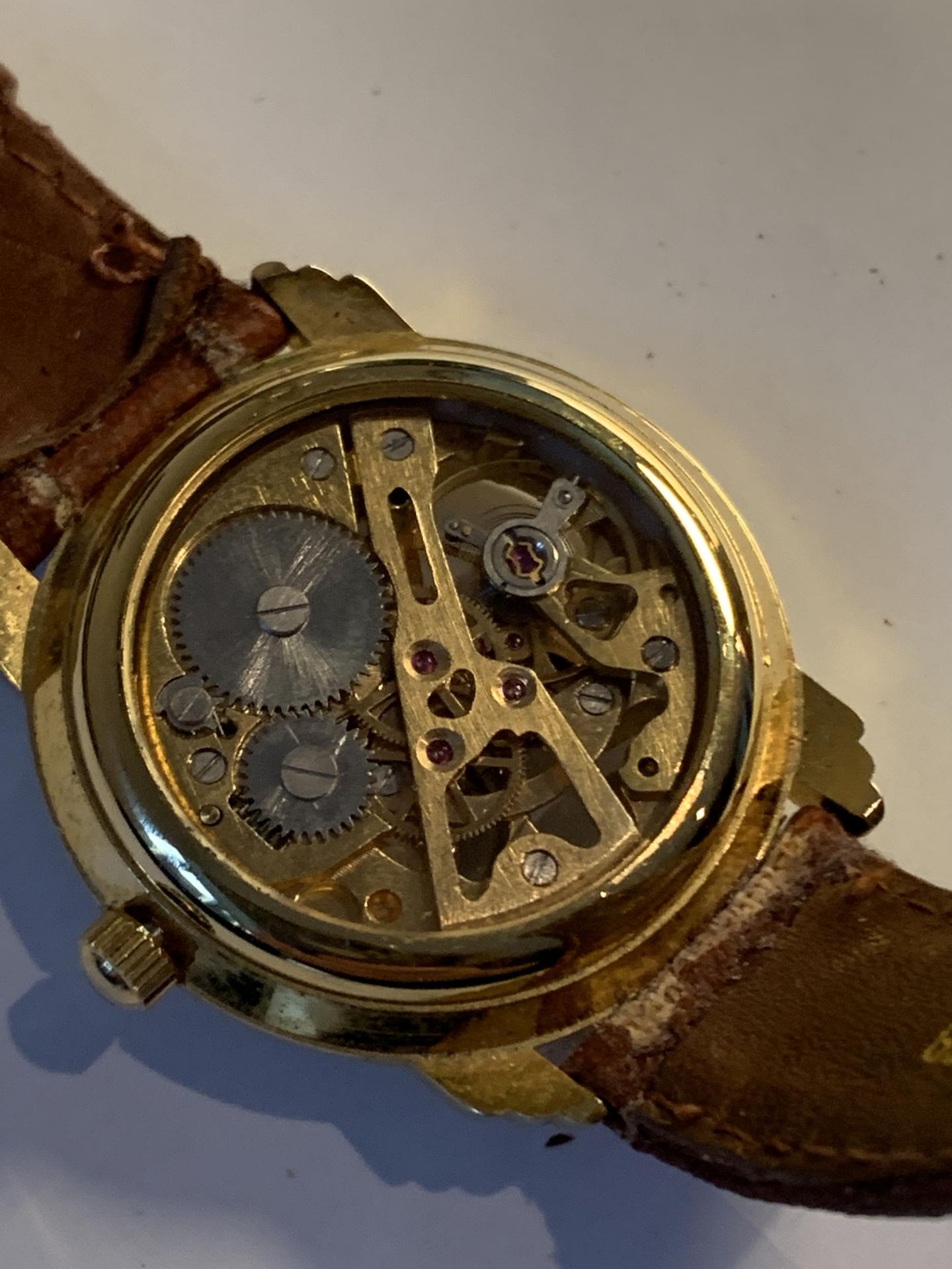 A PARK LANE SKELETON WRIST WATCH SEEN WORKING BUT NO WARRANTY - Image 3 of 4