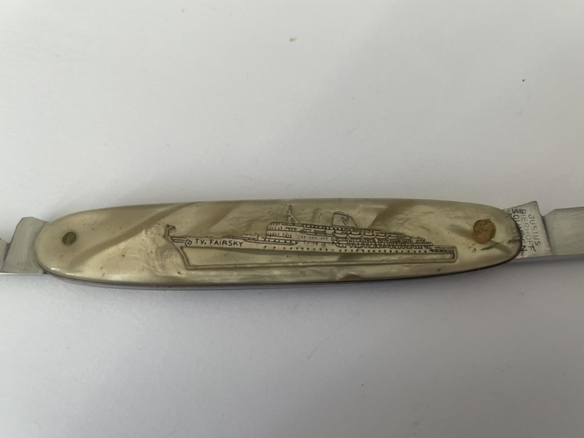 A MOTHER OF PEARL KNIFE SILVER FAIRSKY - Image 2 of 4