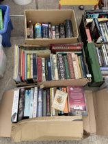 A LARGE QUANTITY OF ASSORTED BOOKS