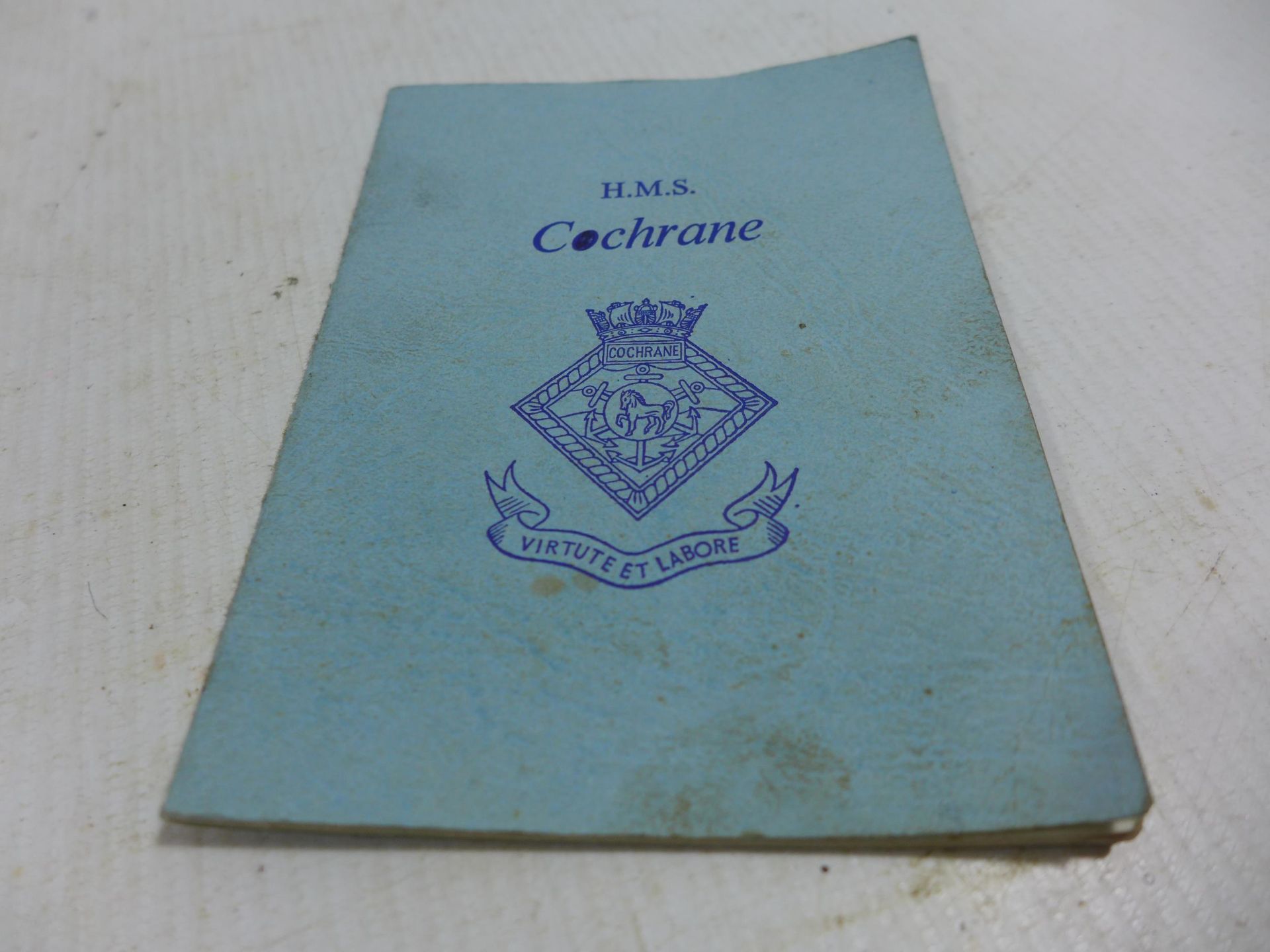 A COLLECTION OF EIGHT NAVAL CAP TALLIES AND A HMS COCHRANE BOOKLET - Image 2 of 2