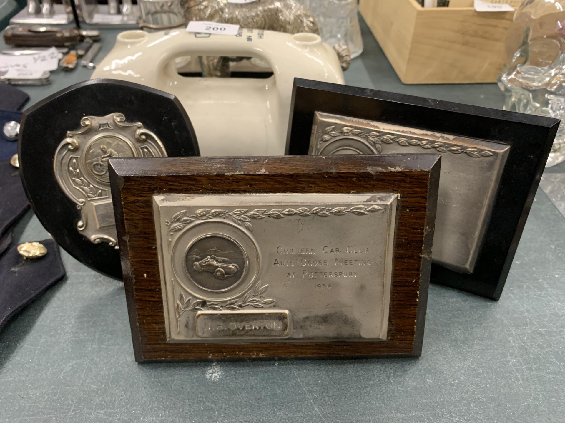 THREE 1950'S CAR AND MOTORBIKE TROPHIES