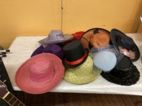 A COLLECTION OF VINTAGE HATS