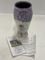 A LIMITED EDITION ANITA HARRIS HAND PAINTED AND SIGNED 70 GLORIOUS YEARS VASE WITH PRESENTATION