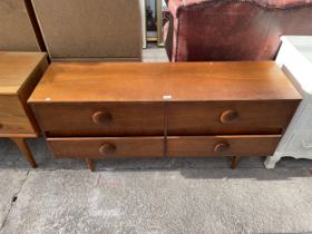 A RETRO TEAK SIDEBOARD, 54" WIDE