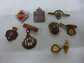 A COLLECTION OF ENAMEL BADGES TO INCLUDE BRITISH LEGION EXAMPLES