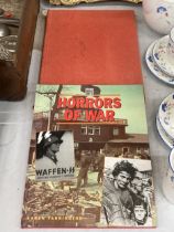 A WAFFEN HORRROS OF WAR WORLD WAR II BOOK AND HITLERS LUFTWAFFE BOOK