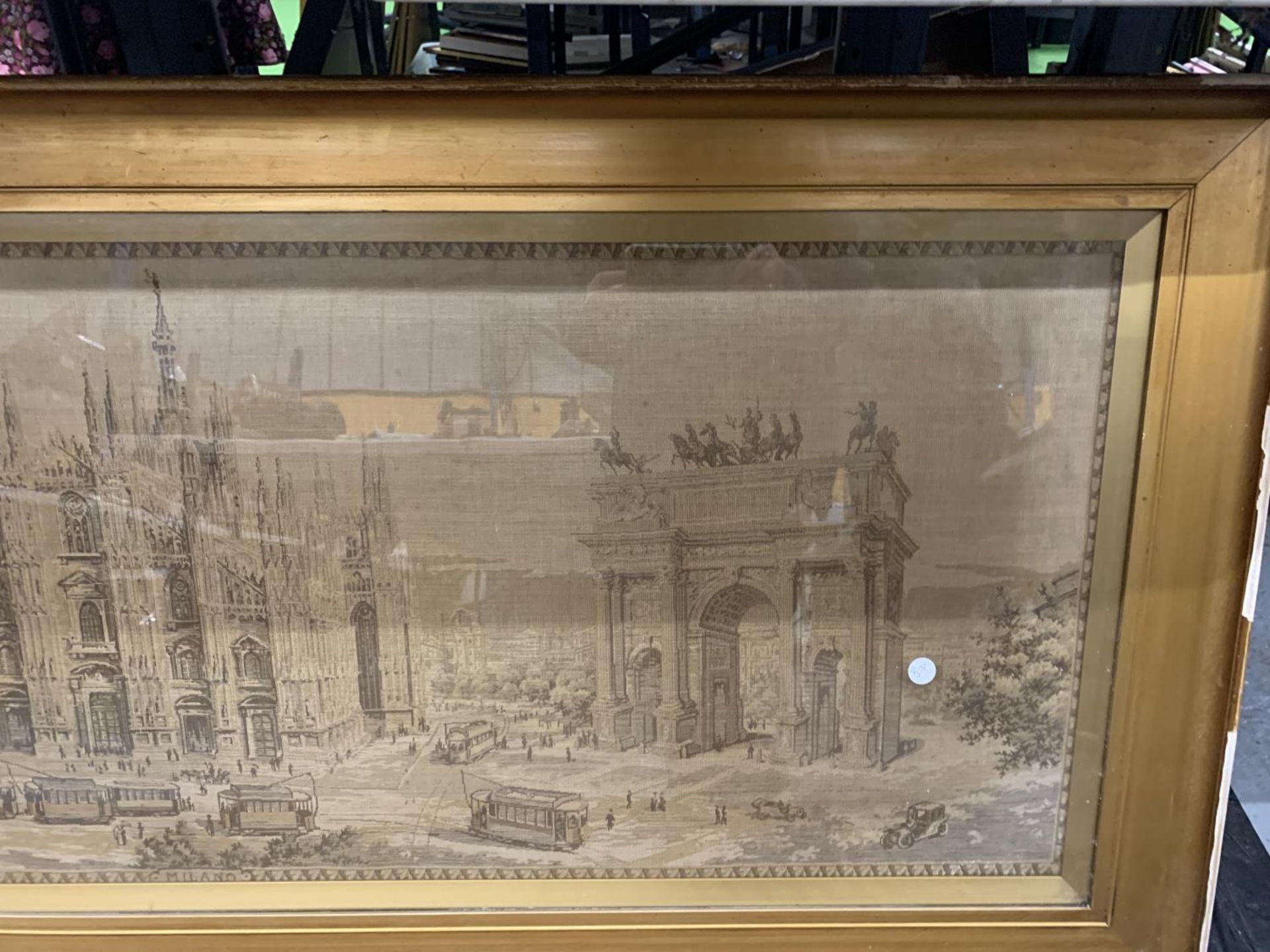 AN EXTRA LARGE TAPESTRY OF "C MILANO" - Image 2 of 4