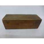 A WORLD WAR II PERIOD AIR MINISTRY MARKED WOODEN BOX, WIDTH 37CM