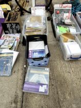A LARGE ASSORTMENT OF CRAFTING ITEMS TO INCLUDE VARIOUS PAPER AND CARD ETC