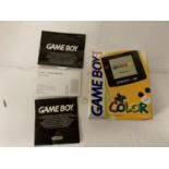 A BOXED GAMEBOY COLOR PORTABLE HANDHELD