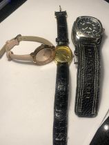 THREE WATCHES TO INCLUDE AN FCUK AND A GENEVA
