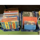 A QUANTITY OF CHILDREN'S VINTAGE BOOKS TO INCLUDE ANNUALS AND NOVELS