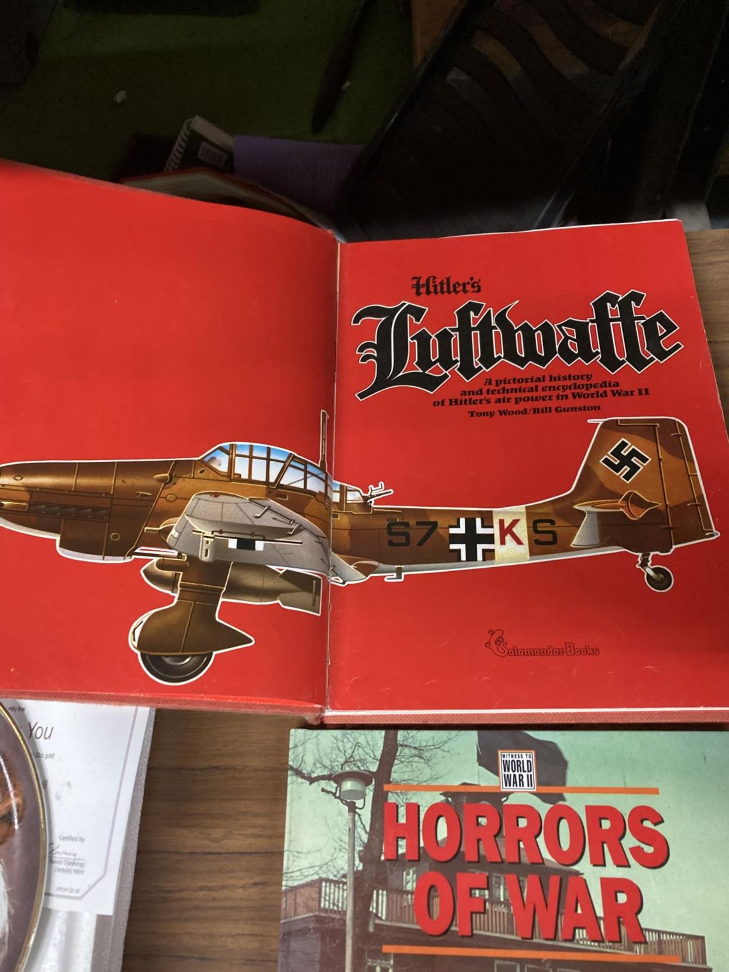 A WAFFEN HORRROS OF WAR WORLD WAR II BOOK AND HITLERS LUFTWAFFE BOOK - Image 2 of 3